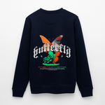 Noşîrêwan, Schmetterling, 1st | Roller, Unisex Bio-Sweatshirt - Navy