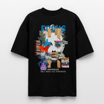Nerthus, Gesicht, 1st | Blaster, Oversize Bio T-Shirt, Unisex - Schwarz