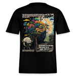 Aphroan, Bär, 1st | Essential, Relaxed Fit Unisex Bio T-Shirt - Schwarz