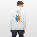 Nebularis, Schmetterling, 1st | Cruiser, Unisex Bio-Hoodie - Weiß