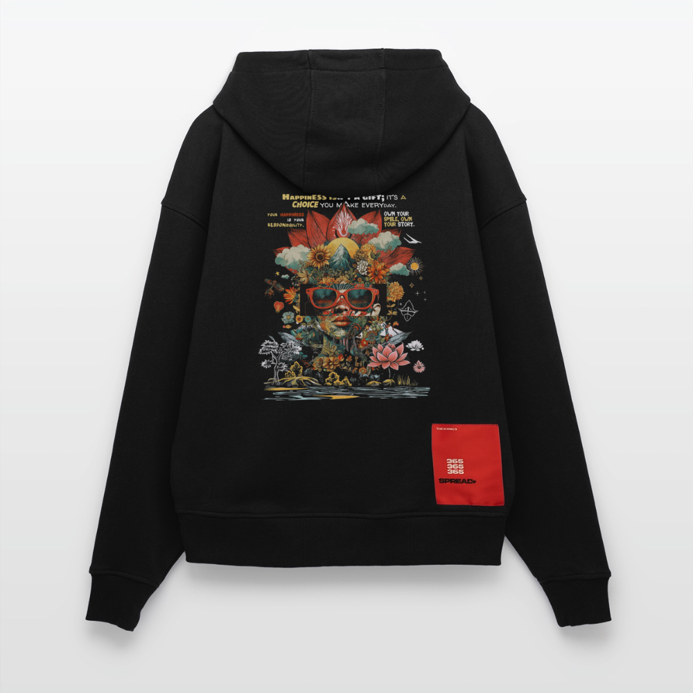 Ix Chel , Natur, 1st | Heavyweight Oversized Bio Hoodie, Unisex - SOLID BLACK