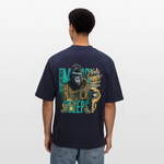 Herakles, Gorilla, 1st | Breezy, Oversized Unisex T-Shirt - Navy
