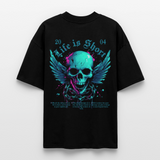 Bishamonten, Totenkopf, 1st | Blaster, Oversize Bio T-Shirt, Unisex - Schwarz