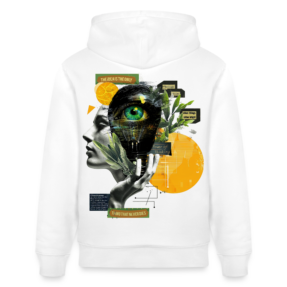 Stellara, Glühbirne, 1st | Cruiser, Unisex Bio-Hoodie - Weiß