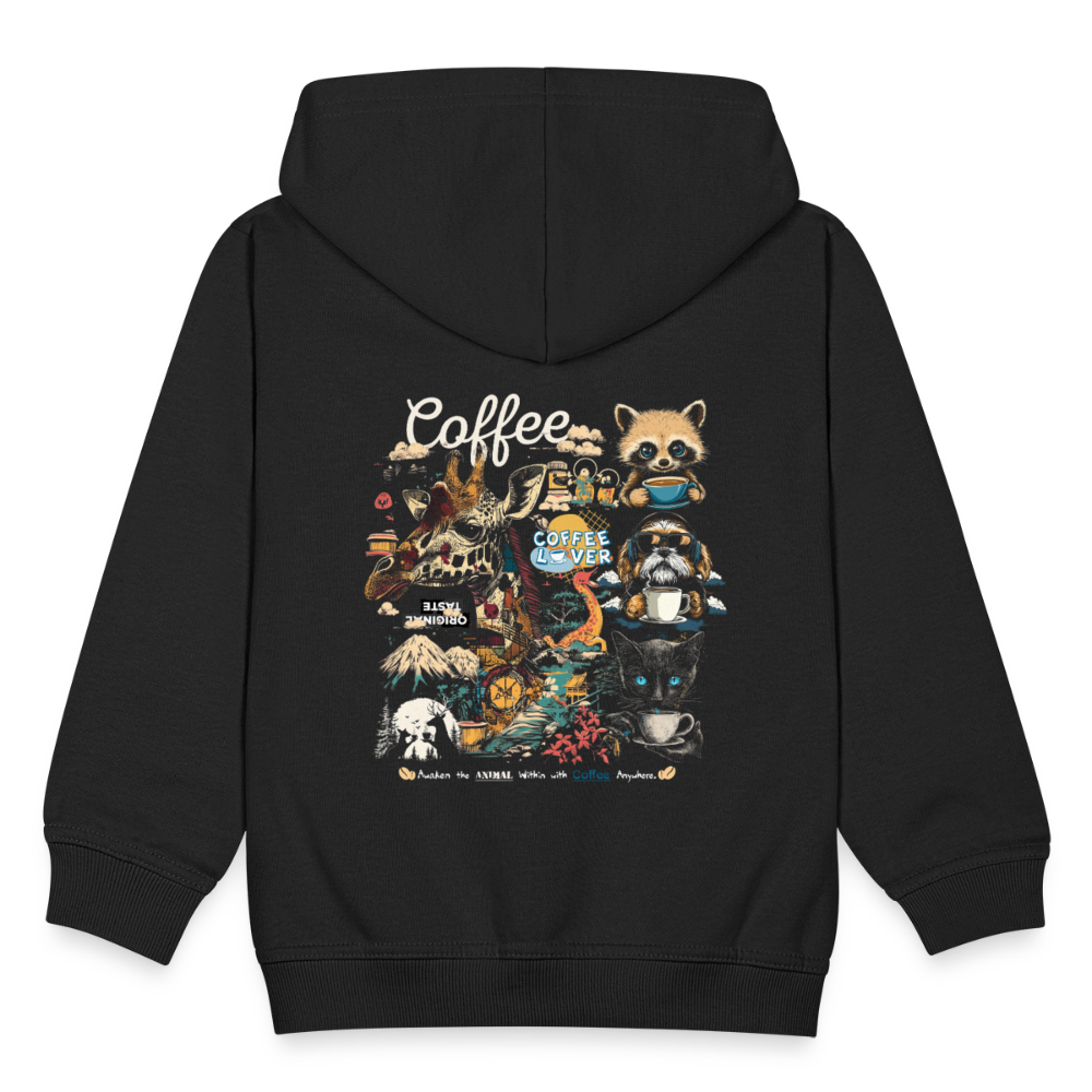 Tritonan, Kaffee, 1st | Kinder Zip Hoodie - Schwarz