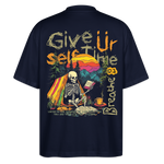 Mihriban, Skelet, 1st | Blaster, Oversize Bio T-Shirt, Unisex - Navy