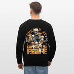 Nyxian, Skelet & Welpen, 1st | Roller, Unisex Bio-Sweatshirt - Schwarz