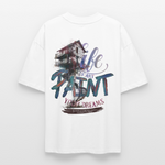 Ignisvar, Haus, 1st | Blaster, Oversize Bio T-Shirt, Unisex - Weiß