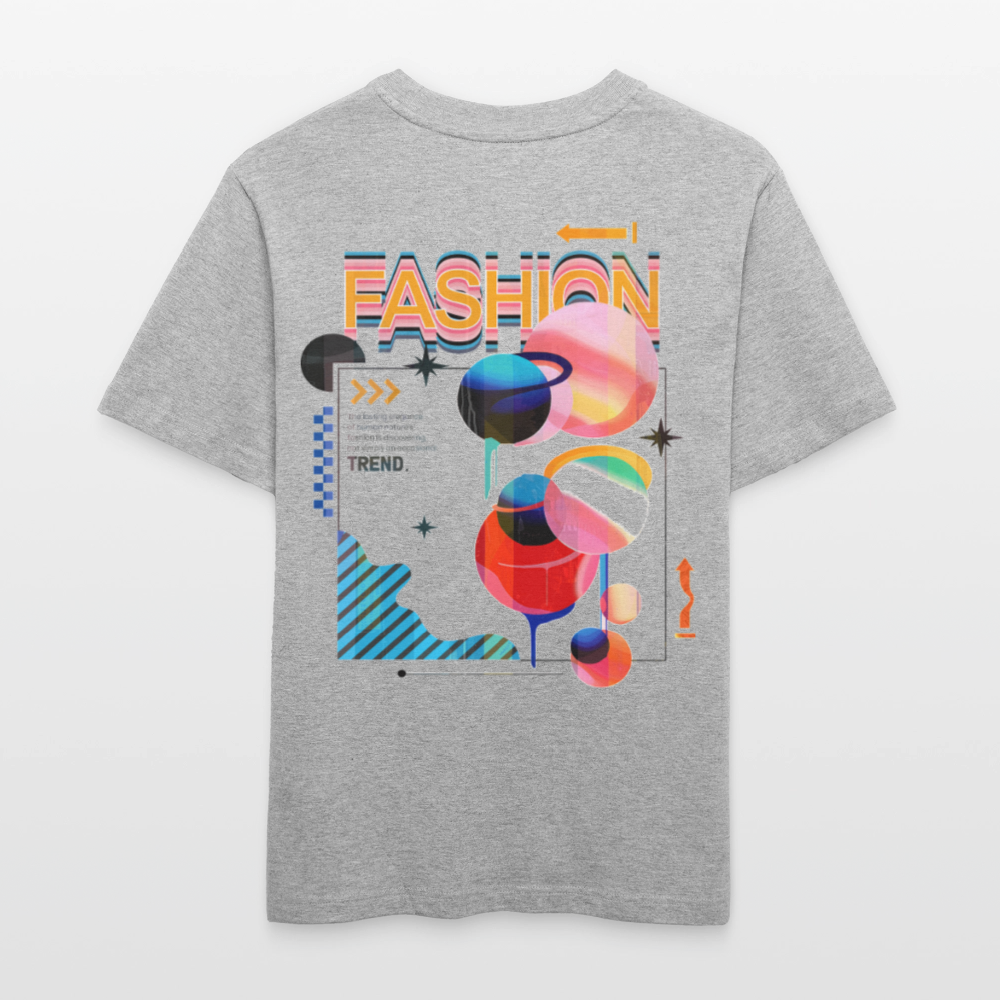 Ragnarion, Planeten, 1st | Essential, Relaxed Fit Unisex Bio T-Shirt - Grau meliert