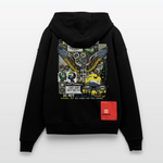 Lugh , Engel, 1st | Heavyweight Oversized Bio Zip Hoodie, Unisex - SOLID BLACK