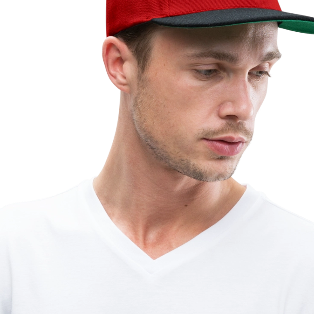 Snapback Cap - Rot/Schwarz