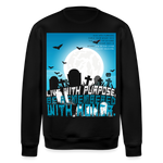 Themisan, Friedhof, 1st | Roller, Unisex Bio-Sweatshirt - Schwarz
