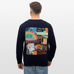 Nyxaris, Windmühle, 1st | Roller, Unisex Bio-Sweatshirt - Navy