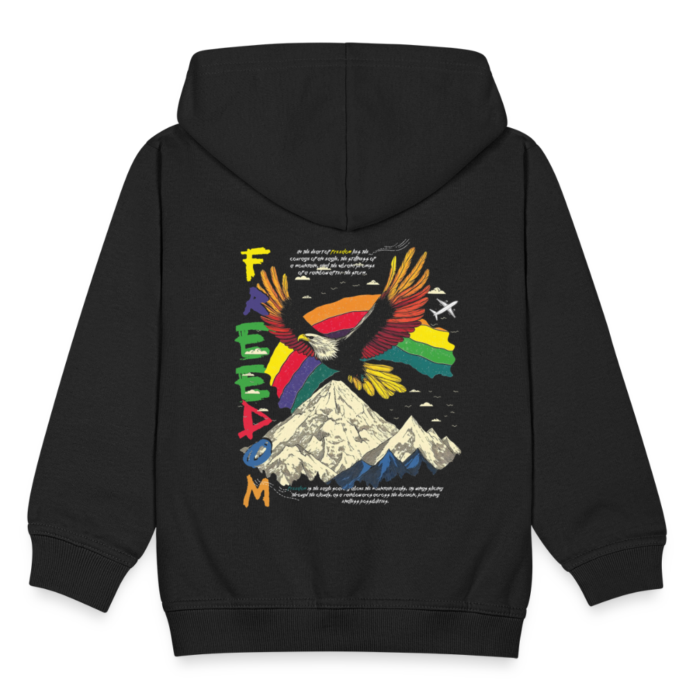 Susanoo, Adler, 1st | Kinder Zip Hoodie - Schwarz