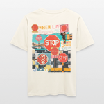 Solvarion, Stopp, 1st | Essential, Relaxed Fit Unisex Bio T-Shirt - Naturweiß 