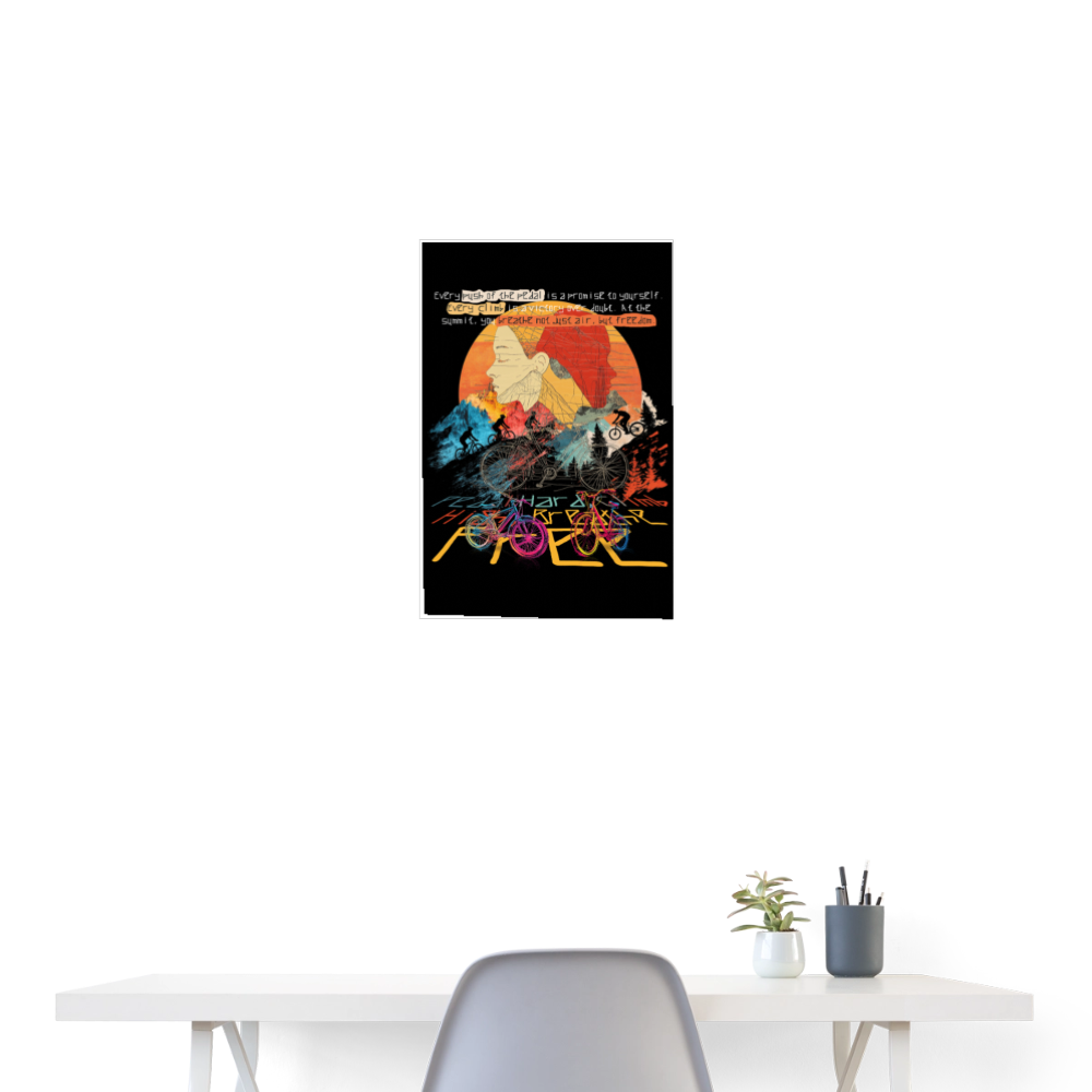 Panos, Fahrrad, 1st | Poster 40x60 cm - Weiß