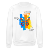 Nebularis, Schmetterling, 1st | Roller, Unisex Bio-Sweatshirt - Weiß