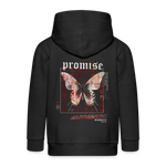 Xurmus, Schmetterling, 1st | Kinder Zip Hoodie - Schwarz
