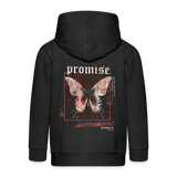 Xurmus, Schmetterling, 1st | Kinder Zip Hoodie - Schwarz