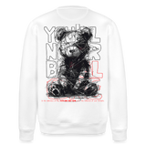 Astravor, Bär, 1st | Roller, Unisex Bio-Sweatshirt - Weiß