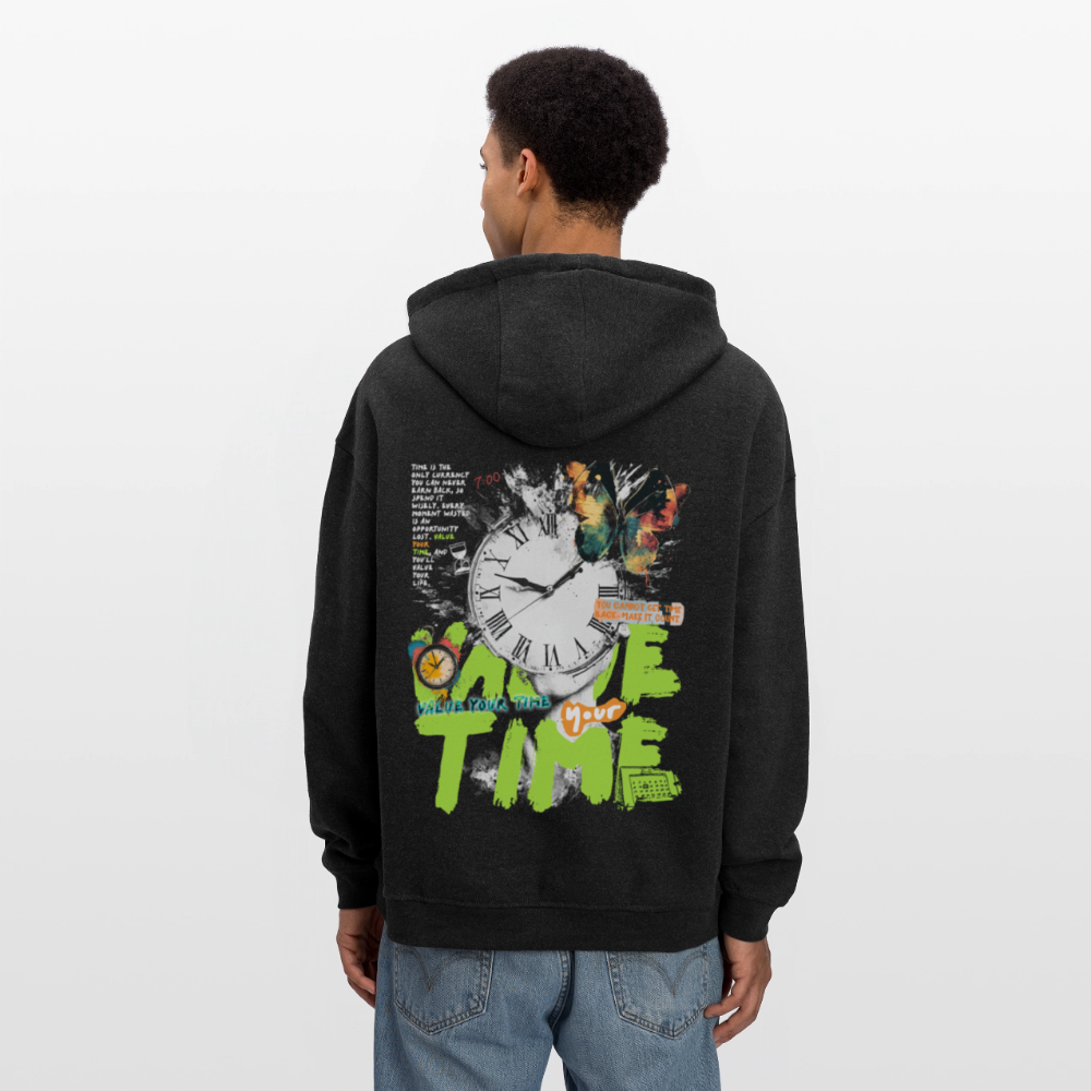 Ifrit, Uhr, 1st | Freshhood, Oversized Unisex Hoodie - Anthrazit