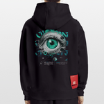 Persephone , Auge, 1st | Heavyweight Oversized Bio Hoodie, Unisex - SOLID BLACK
