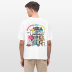Zarethor, Kamera, 1st | Blaster, Oversize Bio T-Shirt, Unisex - Weiß