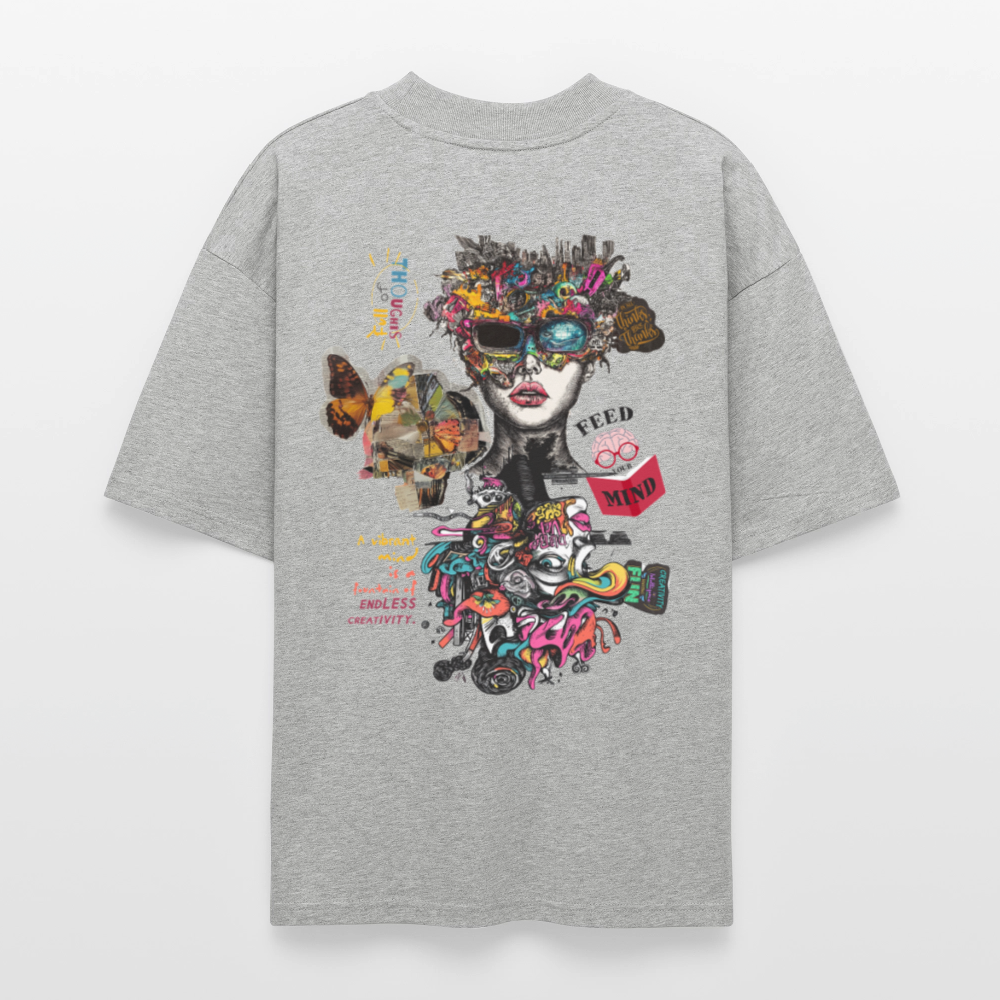 Stormrath, Fantasie, 1st | Blaster, Oversize Bio T-Shirt, Unisex - Grau meliert