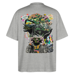 Oceani, Berge, 1st | Blaster, Oversize Bio T-Shirt, Unisex - Grau meliert