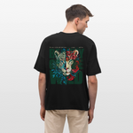 Irise, Leopard, 1st | Blaster, Oversize Bio T-Shirt, Unisex - Schwarz