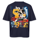 Kronan, Gesicht, 1st | Breezy, Oversized Unisex T-Shirt - Navy