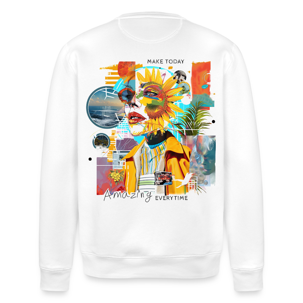 Rivandor, Fantasie, 1st | Roller, Unisex Bio-Sweatshirt - Weiß
