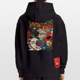 Eosan, Wolf, 1st | Heavyweight Oversized Bio Hoodie, Unisex - SOLID BLACK