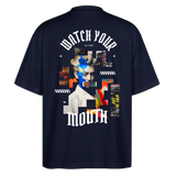 Dewrês, Frau, 1st | Blaster, Oversize Bio T-Shirt, Unisex - Navy