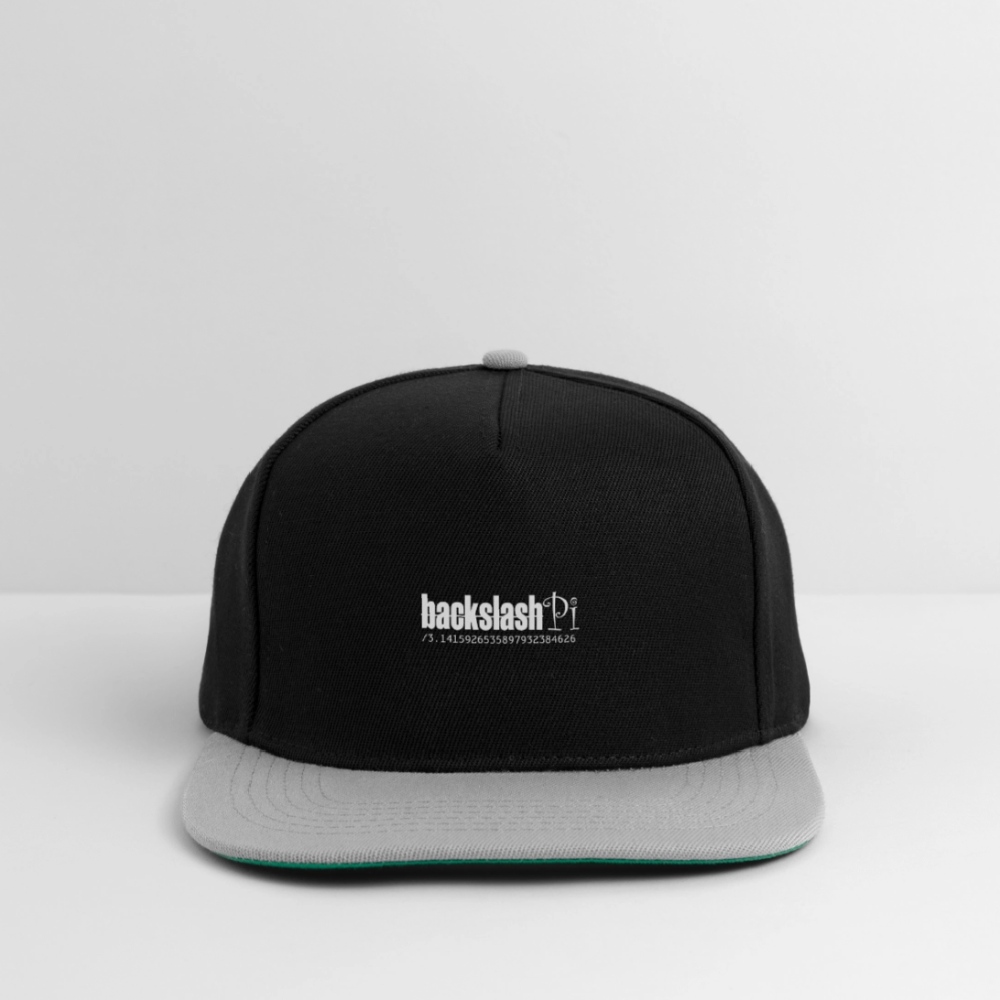 Snapback Cap - Schwarz/Grau
