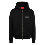 Ganesha, Geschäfte, 1st | Heavyweight Oversized Bio Zip Hoodie, Unisex - SOLID BLACK