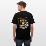 Ruh, Trauben, 1st | Essential, Relaxed Fit Unisex Bio T-Shirt - Schwarz