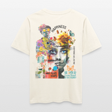 Verdantis, Blaue Augen, 1st | Essential, Relaxed Fit Unisex Bio T-Shirt - Naturweiß 