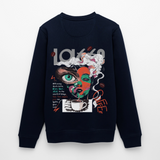 Zalzalak, Kaffee, 1st | Roller, Unisex Bio-Sweatshirt - Navy