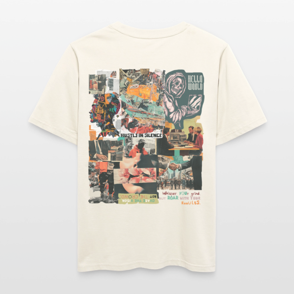 Aurelion, Office, 1st | Essential, Relaxed Fit Unisex Bio T-Shirt - Naturweiß 