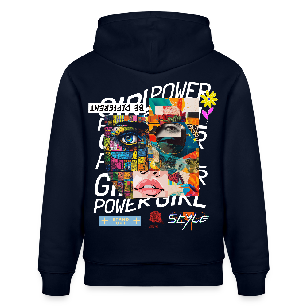 Xizir, Gesicht, 1st | Cruiser, Unisex Bio-Hoodie - Navy