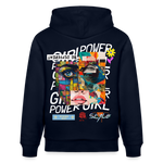 Xizir, Gesicht, 1st | Cruiser, Unisex Bio-Hoodie - Navy