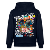 Xizir, Gesicht, 1st | Cruiser, Unisex Bio-Hoodie - Navy