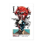 Titanis, Totenkopf, 1st | Poster 20x30 cm - Weiß