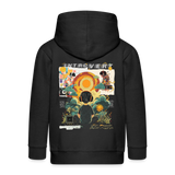 Hermesan, Kindheit, 1st | Kinder Zip Hoodie - Schwarz