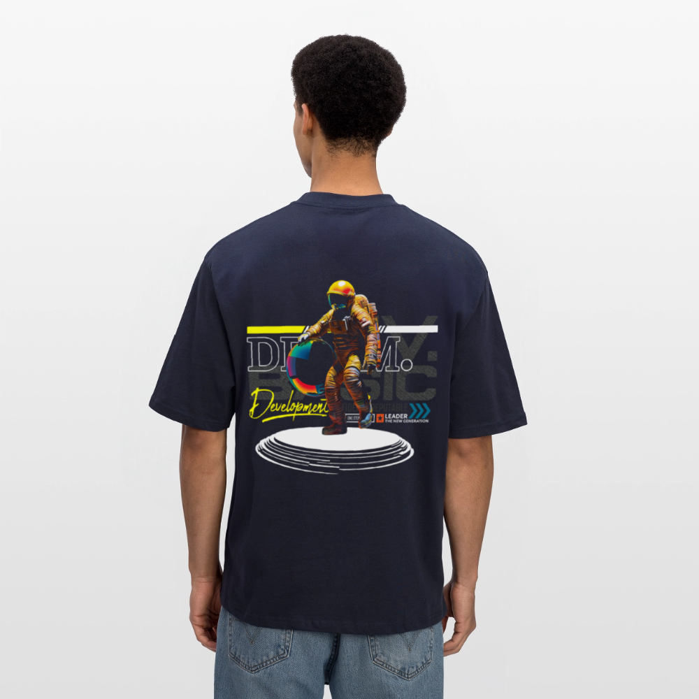 Şevrê, Astronaut, 1st | Breezy, Oversized Unisex T-Shirt - Navy