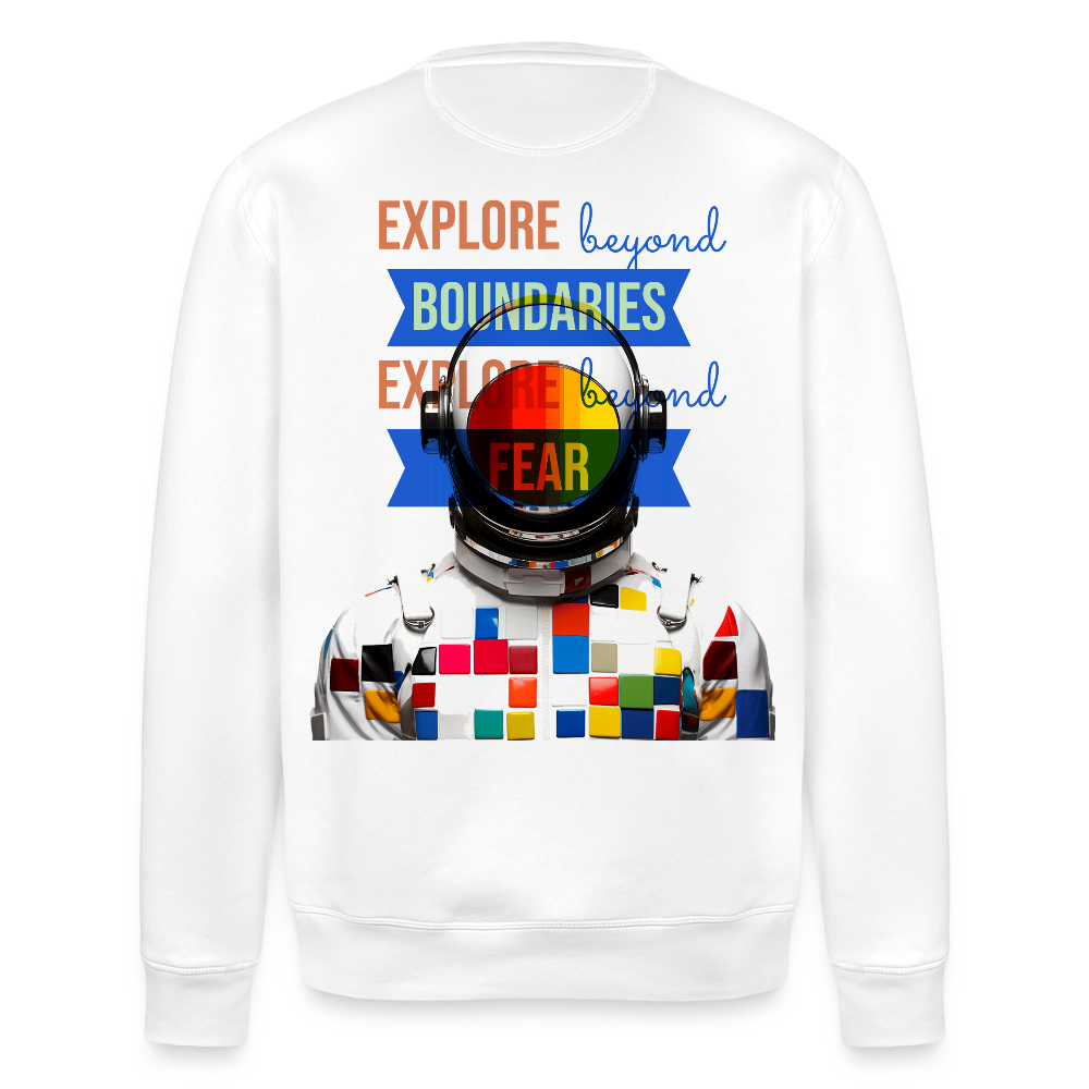 Jovareth, Astronaut, 1st | Roller, Unisex Bio-Sweatshirt - Weiß