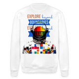 Jovareth, Astronaut, 1st | Roller, Unisex Bio-Sweatshirt - Weiß
