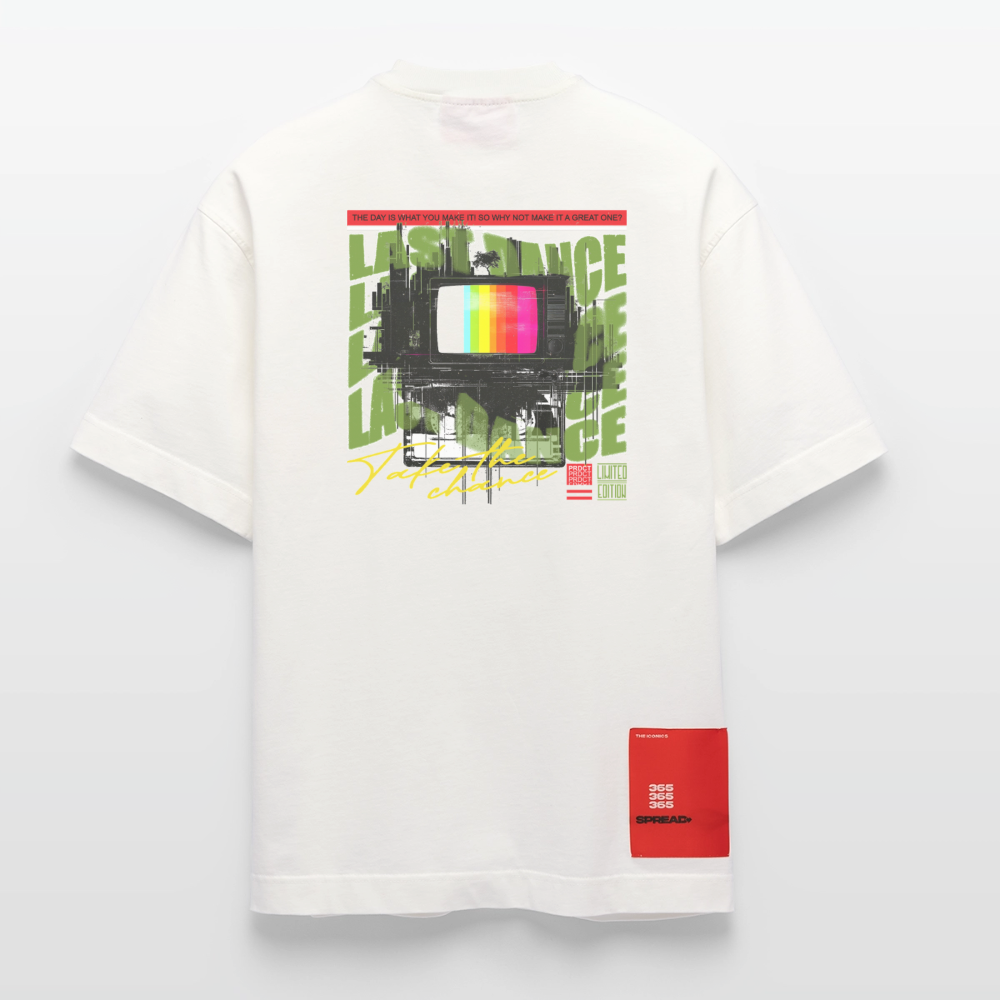 Oblivionis, Fernseher, 1st | Heve, Heavyweight Oversized Bio T-Shirt, Unisex - OFF WHITE