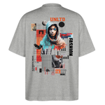 Celestrion, Cyborg, 1st | Blaster, Oversize Bio T-Shirt, Unisex - Grau meliert